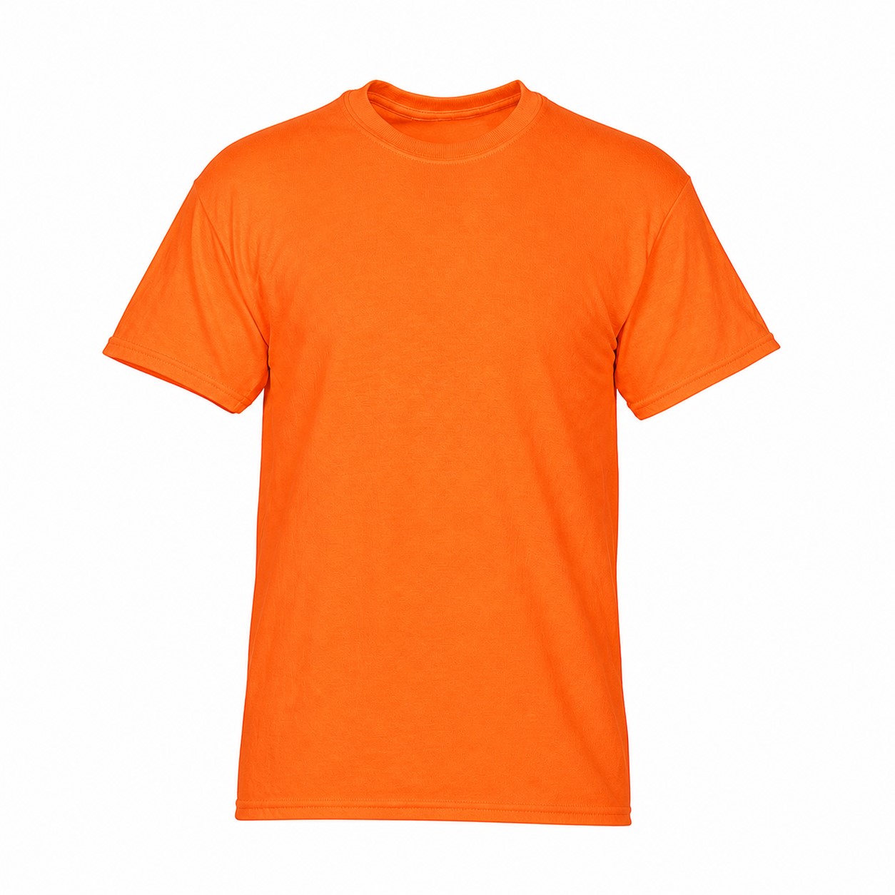 Durable Cotton Crewneck Event Tee — Orange