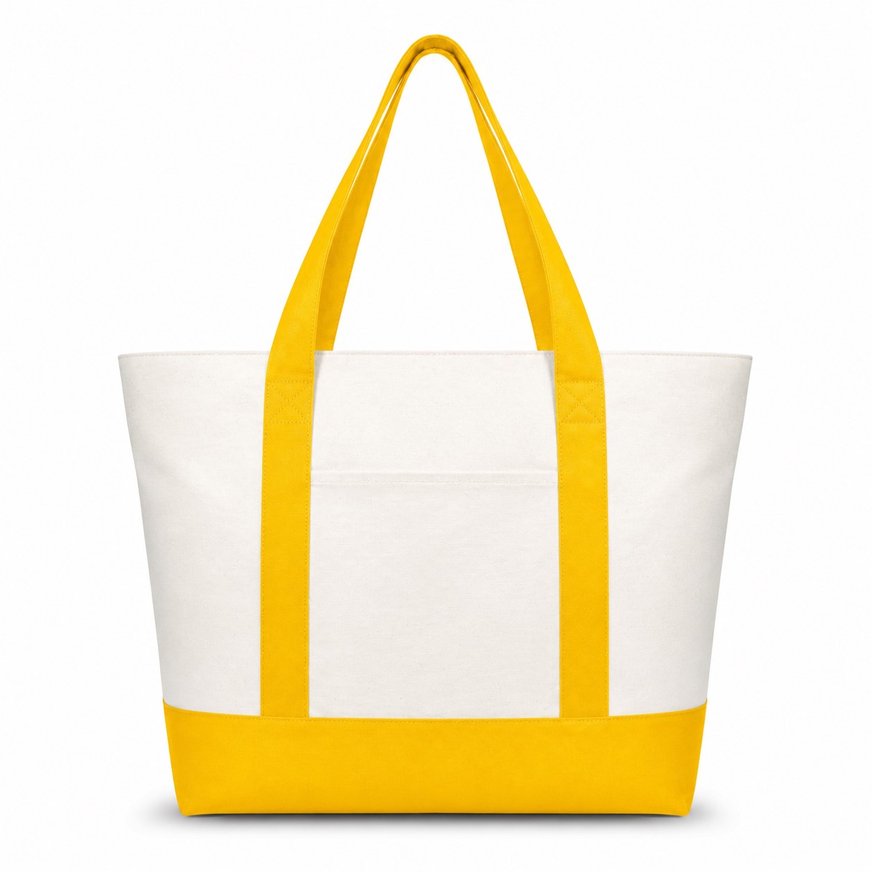 Spacious Colorblock Canvas Tote Bag — view 2
