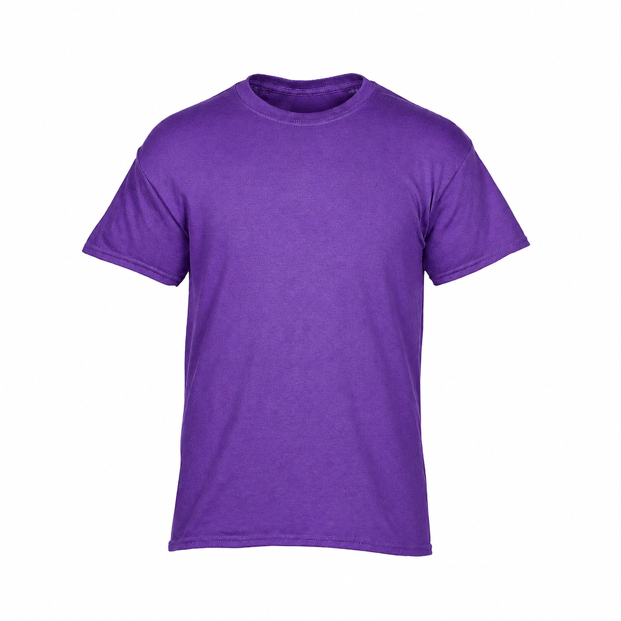 Heavy Cotton Crew Neck T-Shirt — Purple