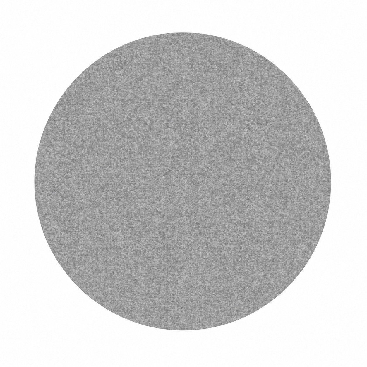 Eight Inch Round Fabric Mouse Pad — Gray