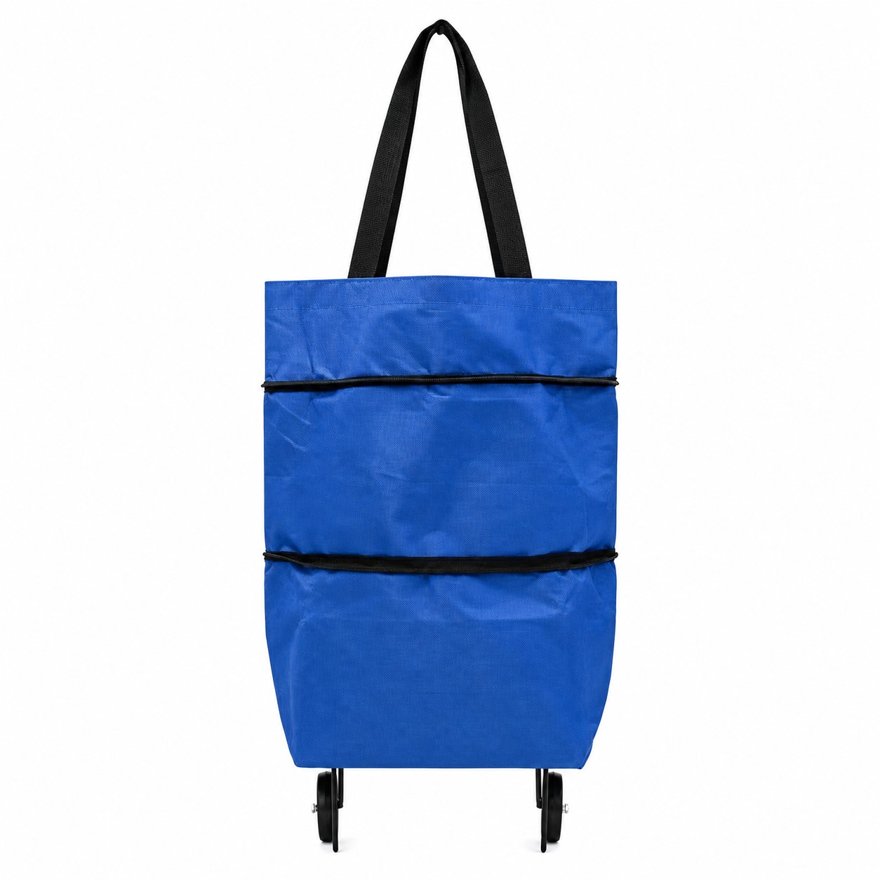 Wheeled Oxford Shopping Bag With Shoulder Straps — view 2
