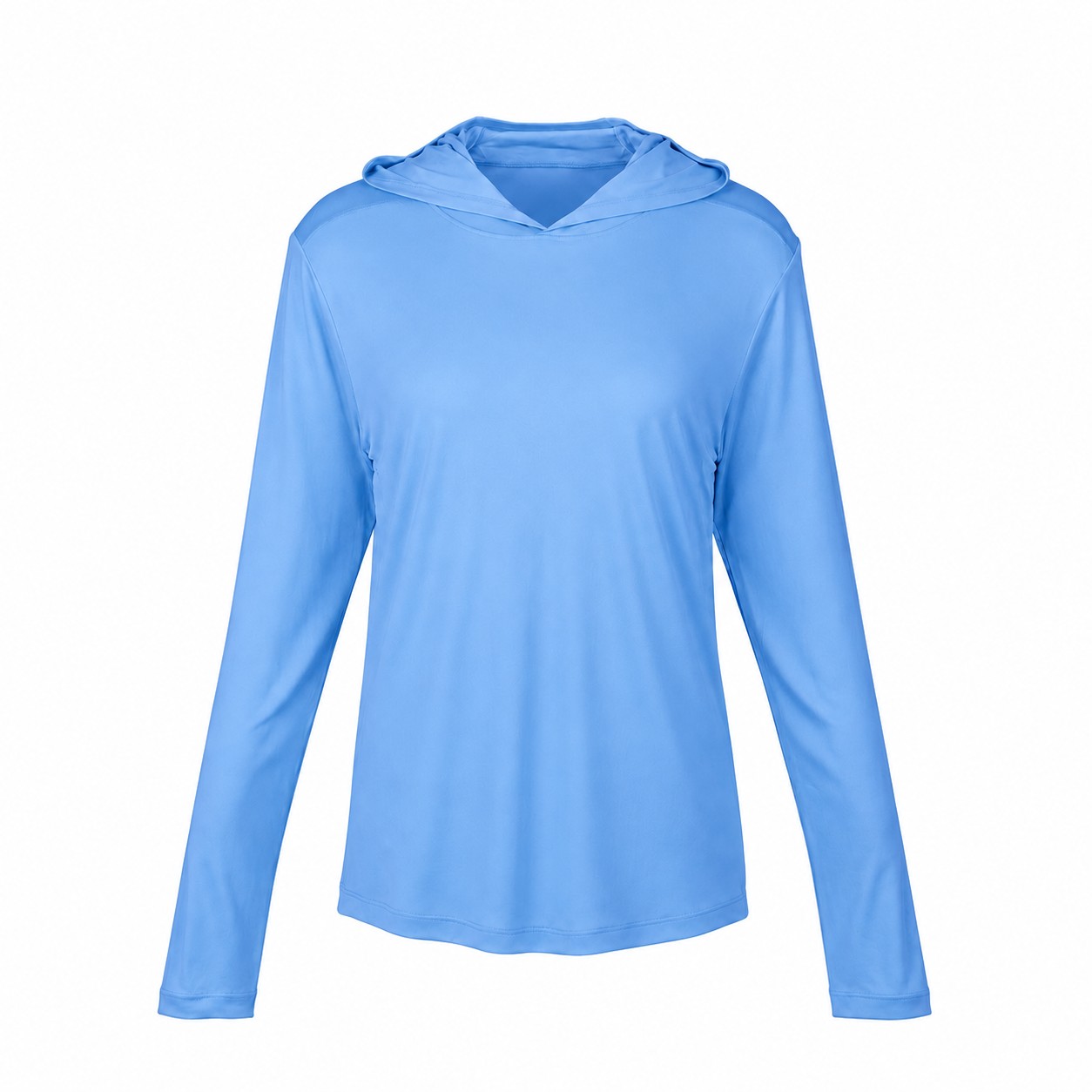 Polyester Hooded Sun Shirt — Blue