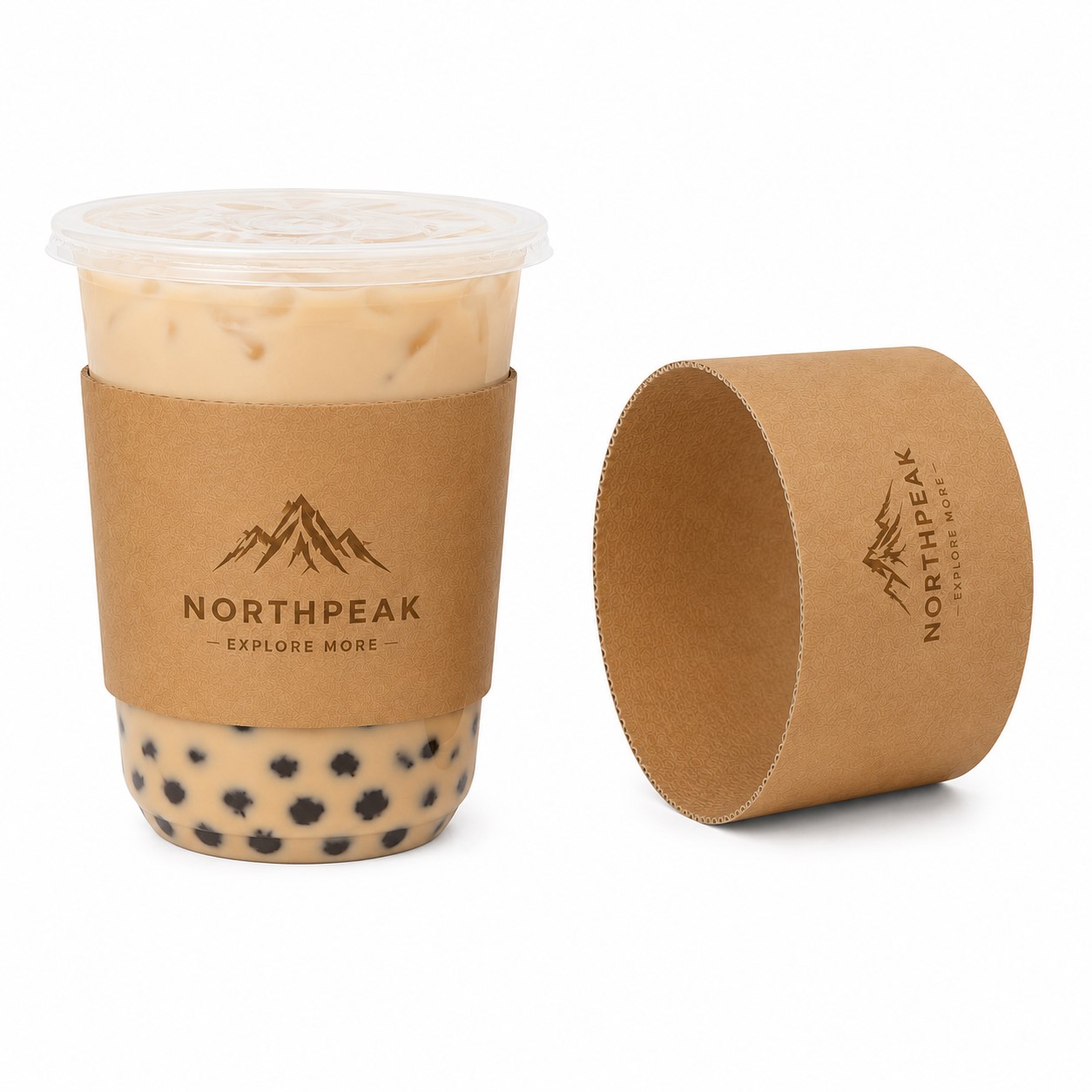 Corrugated Kraft Paper Coffee Cup Sleeve