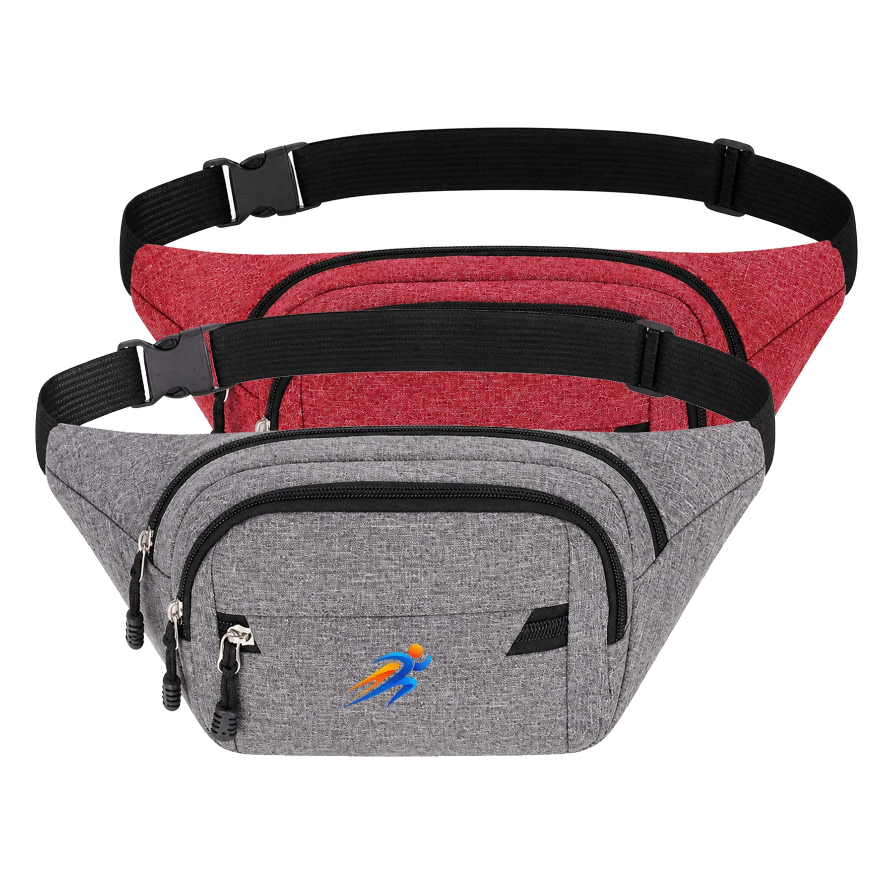 Large Oxford Zippered Waist Pack