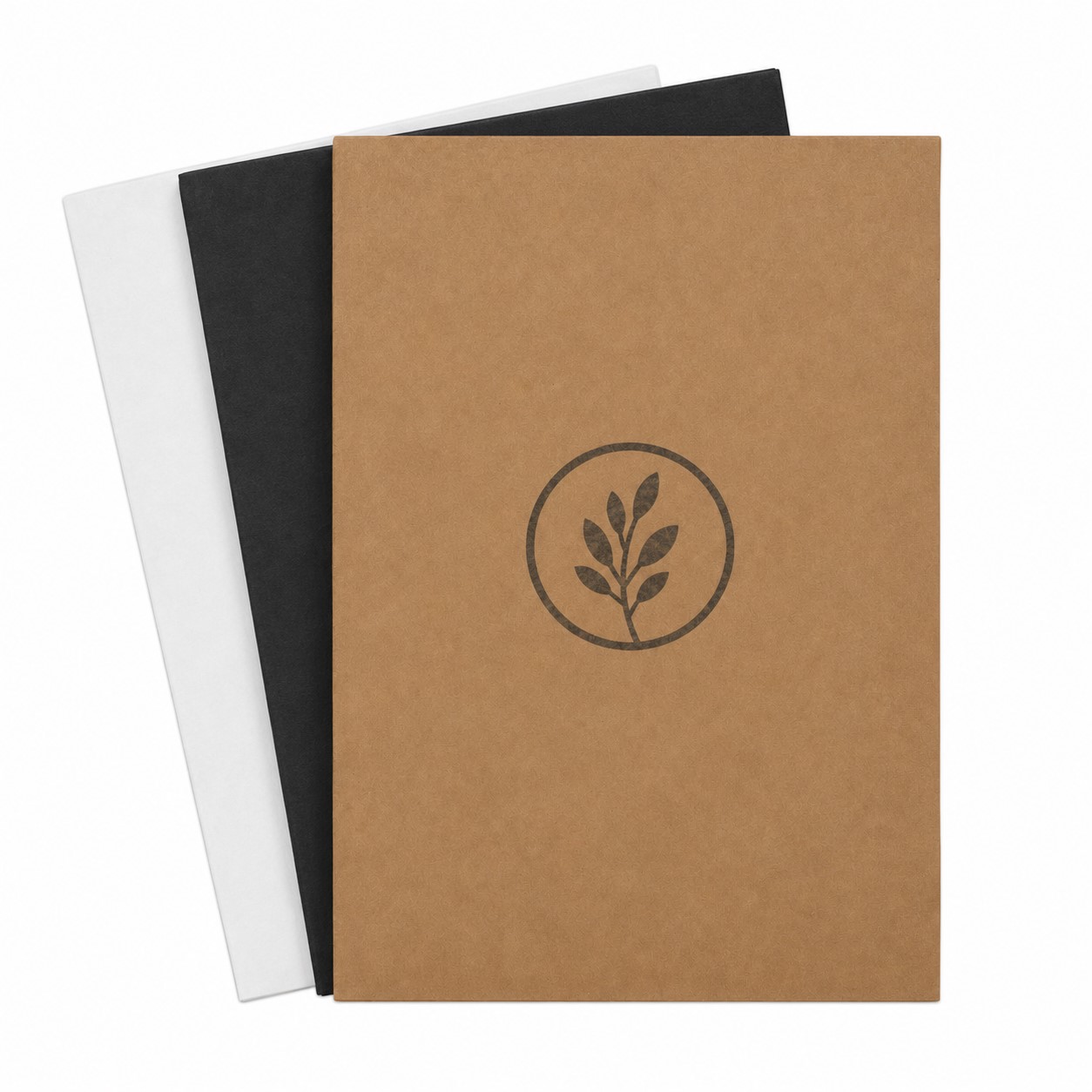 Matte Kraft Paper Contract Cover With Index Tab