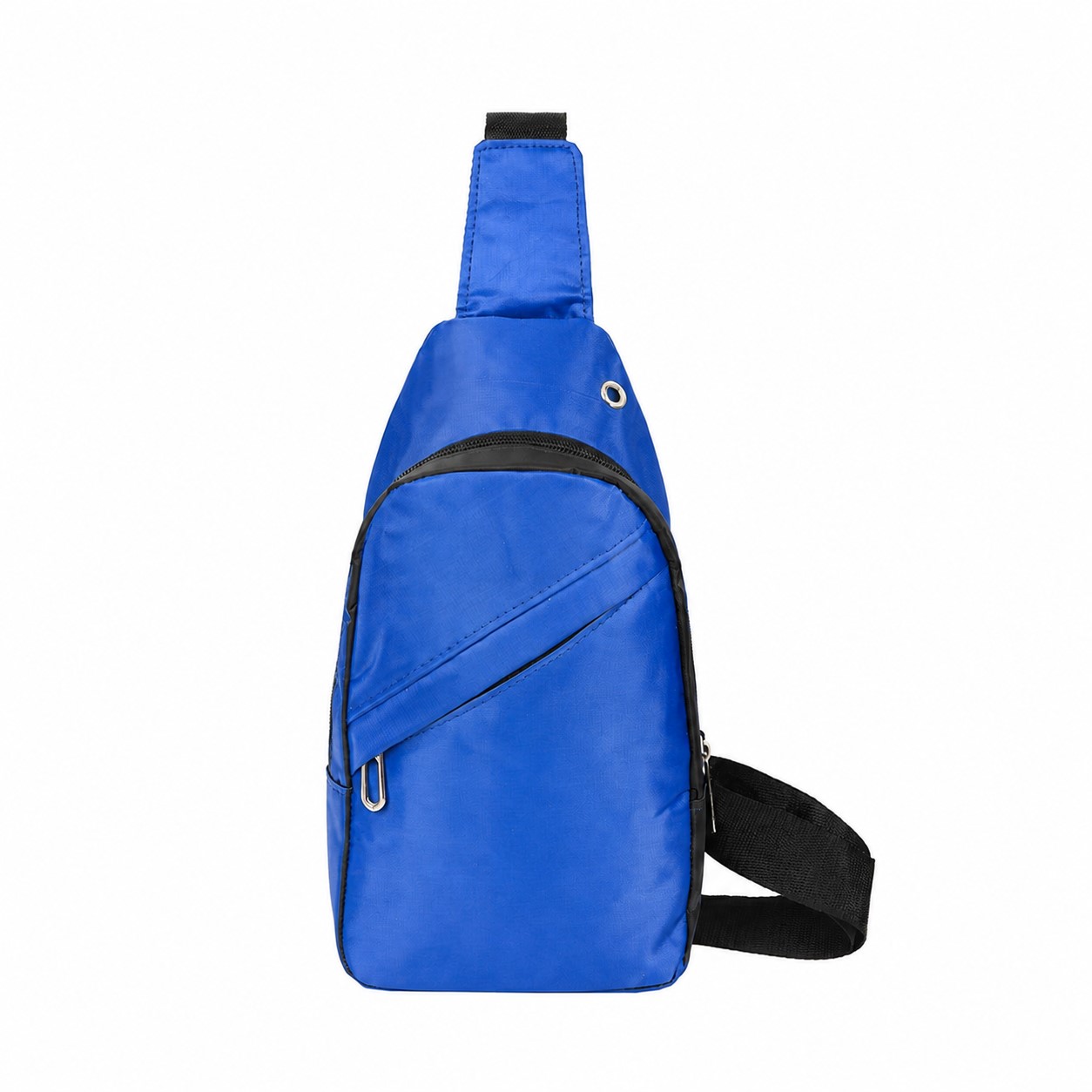 Polyester Crossbody Sling Bag — Blue
