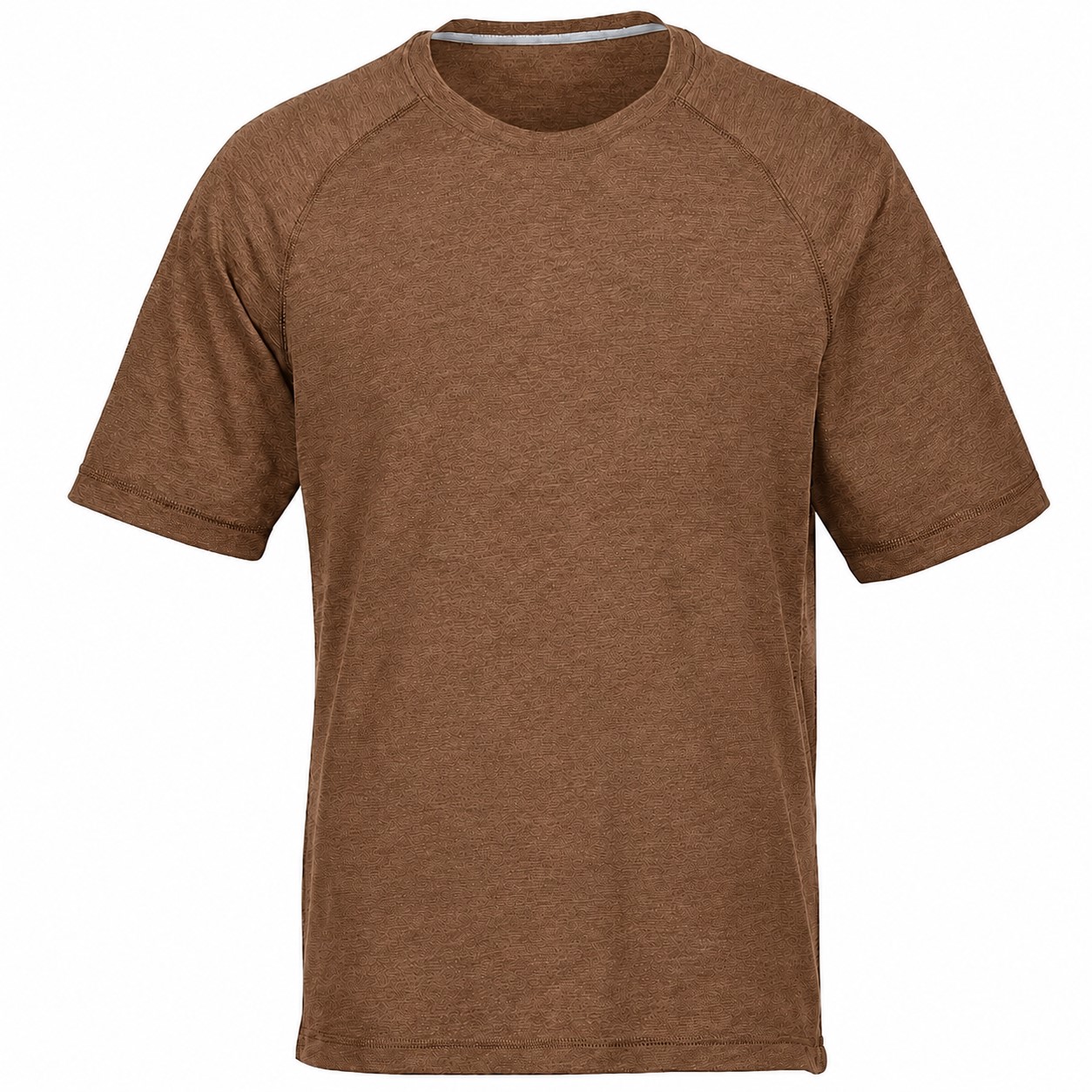 Tri Blend Wicking Crewneck Tee — Brown