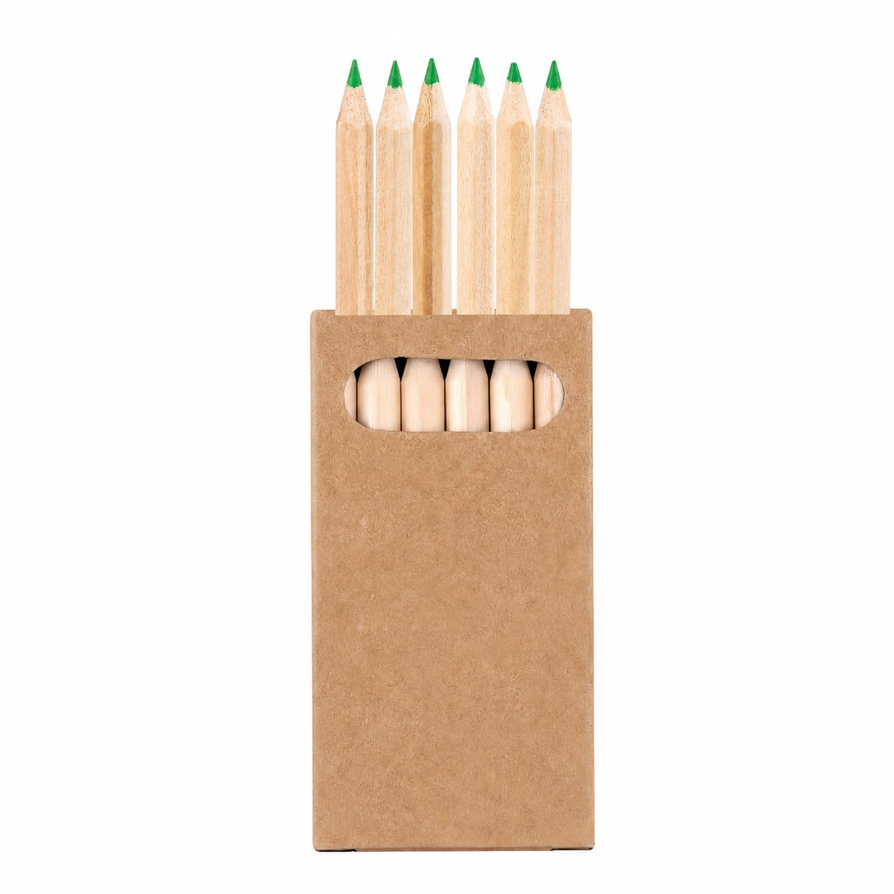 Mini Wood Colored Pencil Set — Green