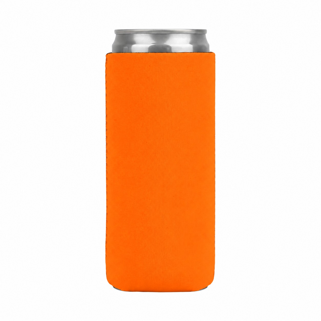 Slim Neoprene Can Cooler — Orange