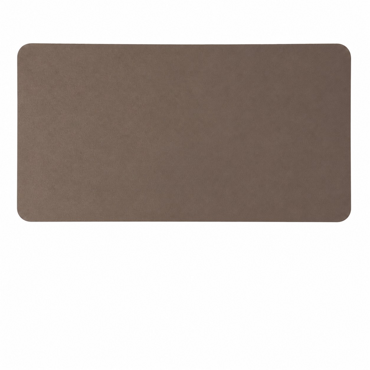 Large Two Tone PU Mouse Pad — Brown/Gray