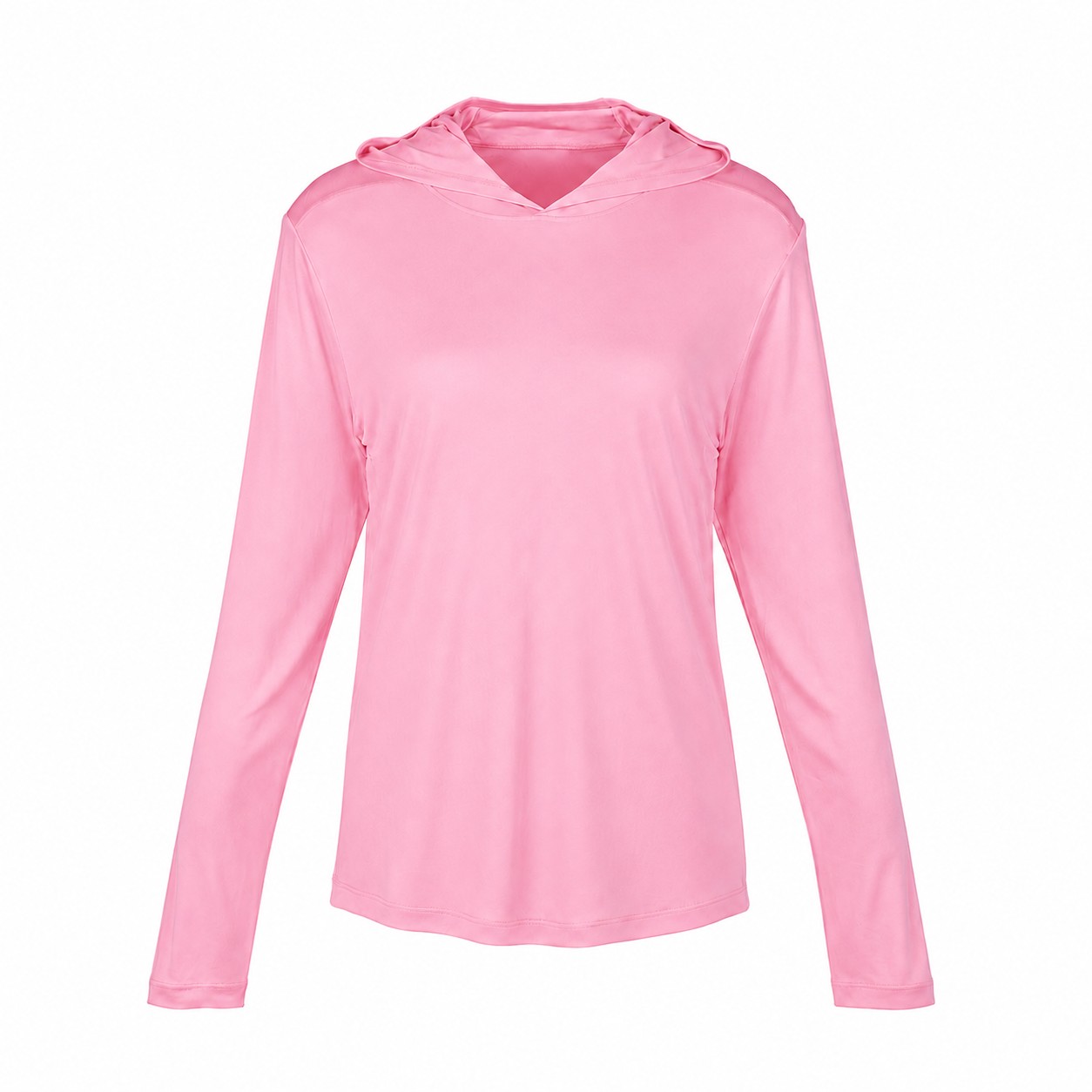 Polyester Hooded Sun Shirt — Pink