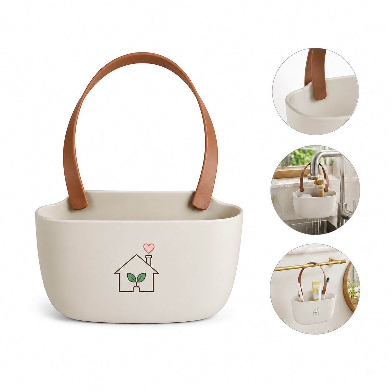 Polypropylene Handled Sink Drain Basket