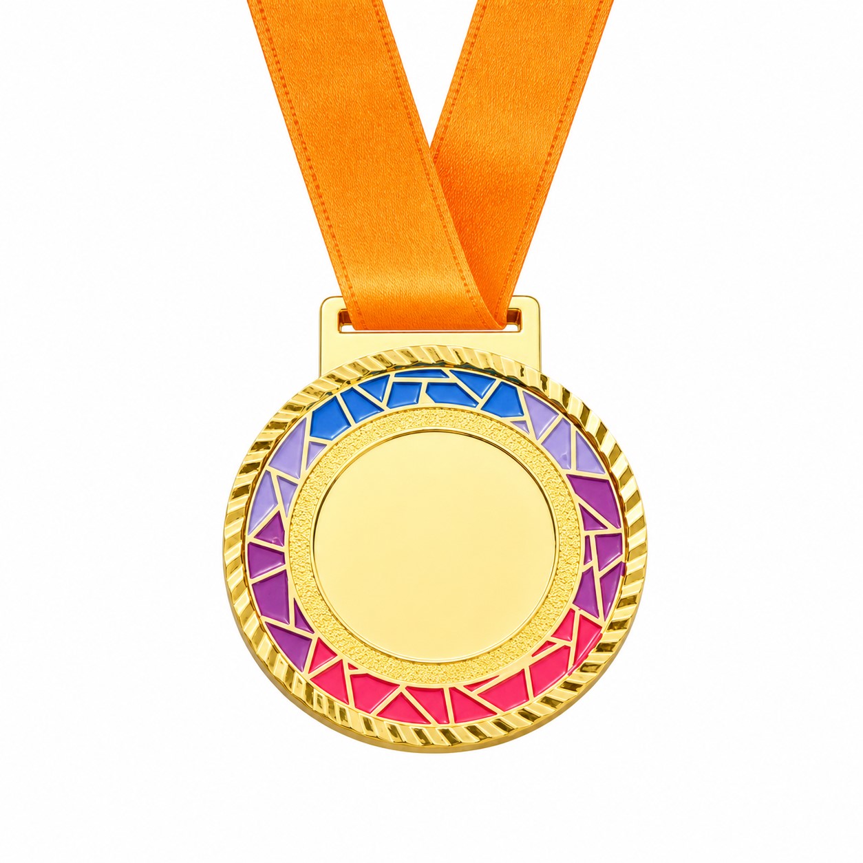 Round Zinc Alloy Recognition Medal — view 2