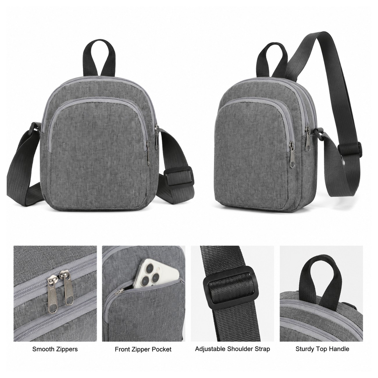 Mini Crossbody Sling Backpack