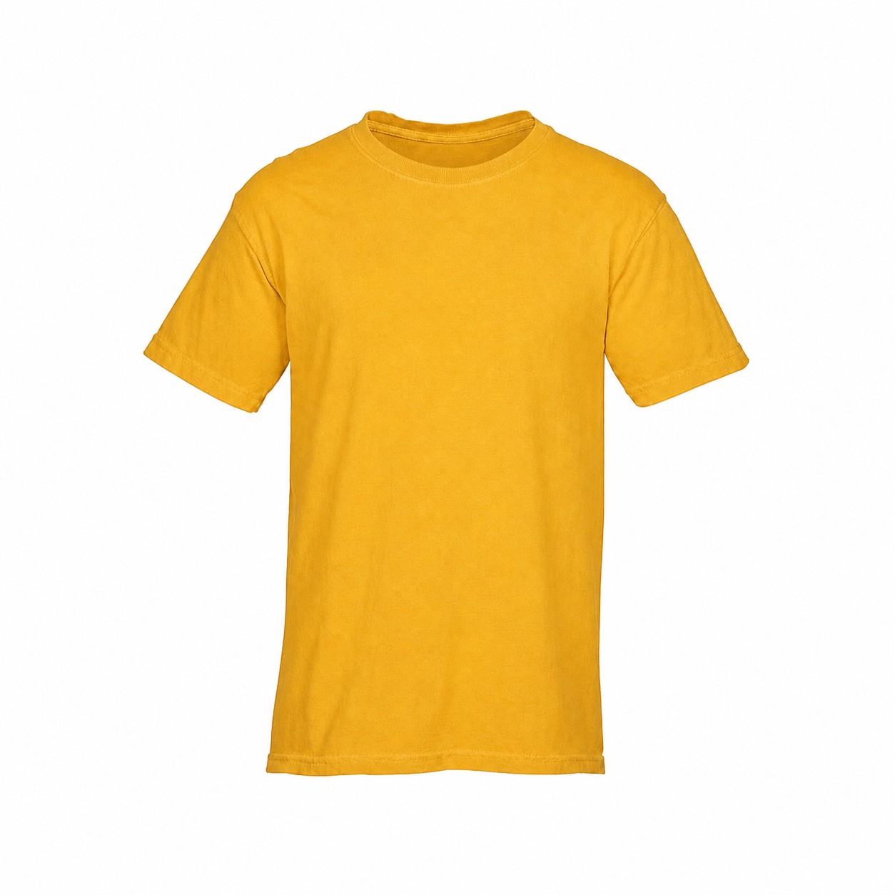 Garment-Dyed Ringspun Cotton T-Shirt — Gold