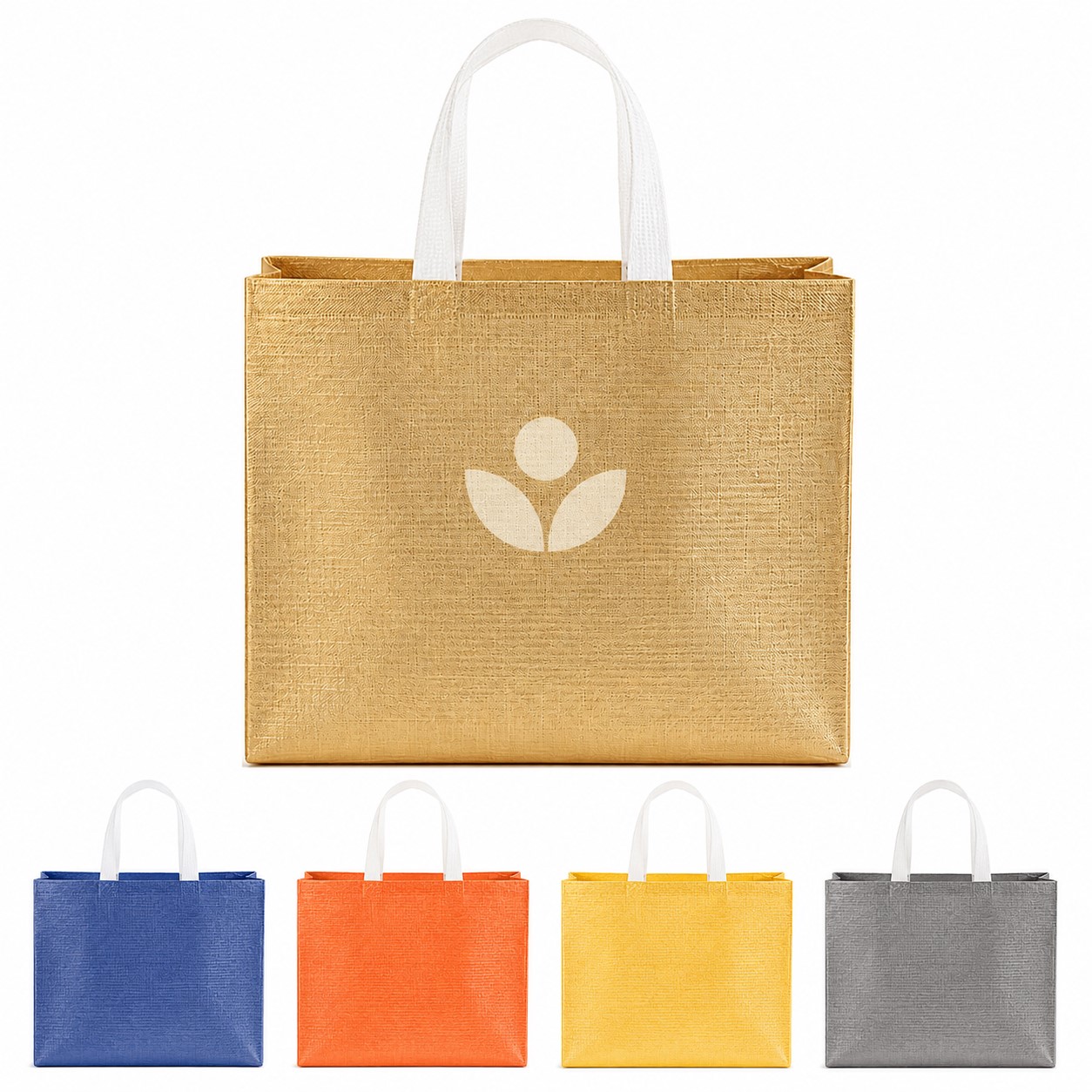 Aluminized Film Glossy Non-Woven Tote Bag