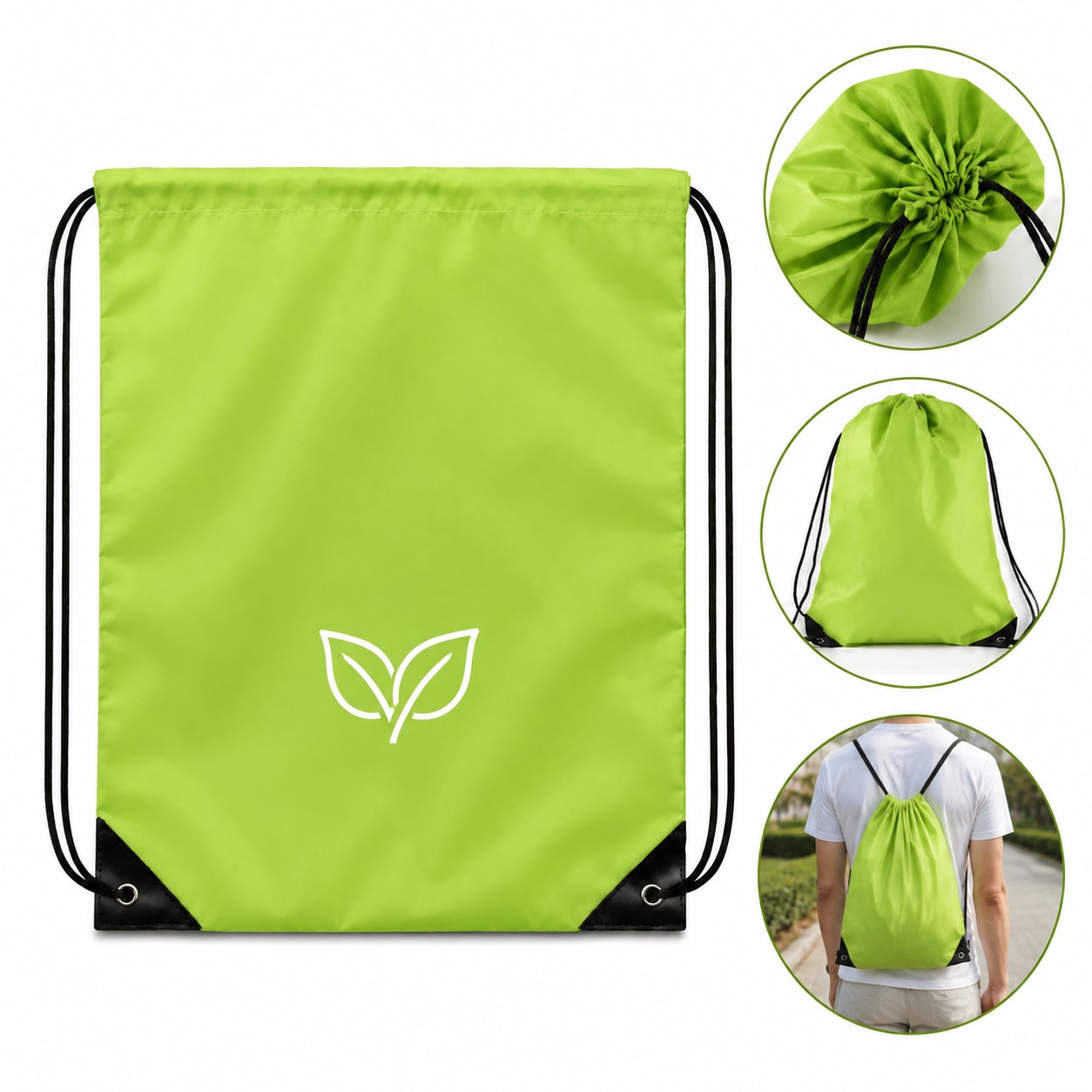 Polyester Drawstring Activity Backpack — view 1
