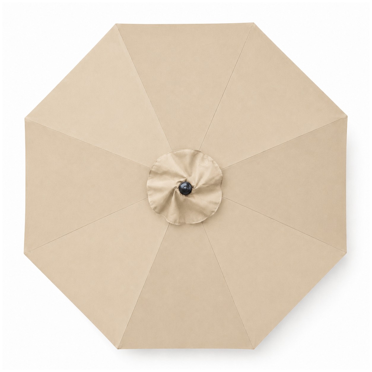 9' Aluminum Market Umbrella Crank Lift — Beige