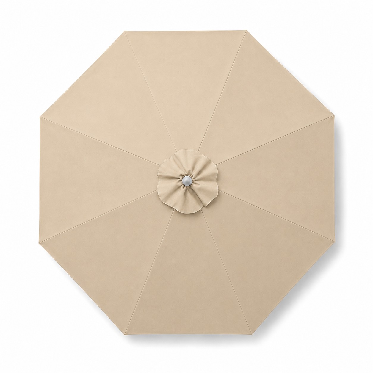 Nine Foot Commercial Market Umbrella — Beige