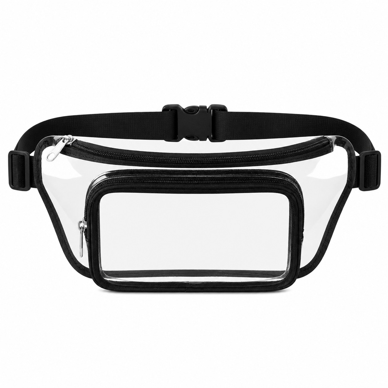 Clear PVC Two Compartment Fanny Pack — view 2