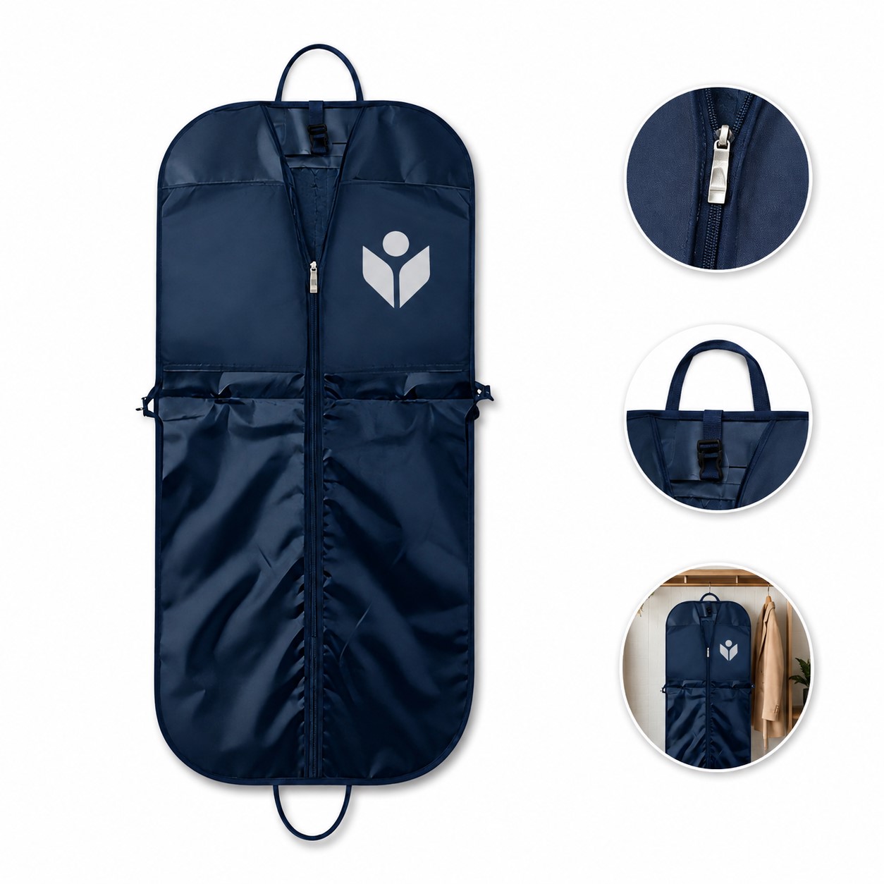Zippered Fabric Suit Storage Cover