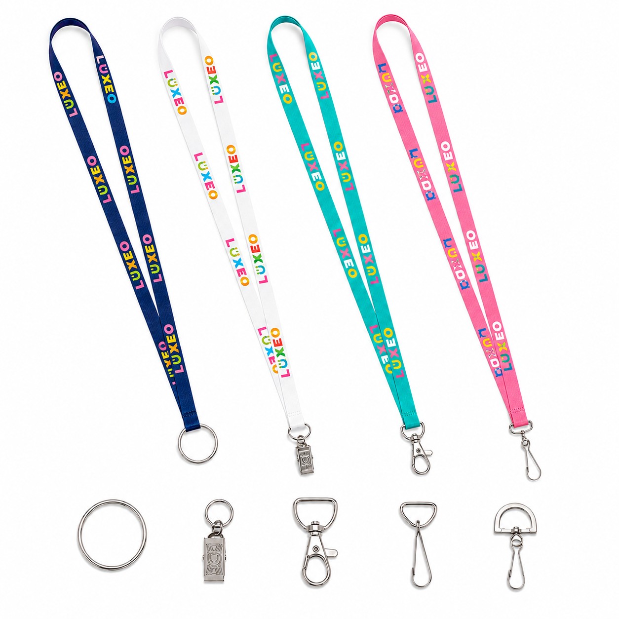 Polyester Lanyard With Attachment Options