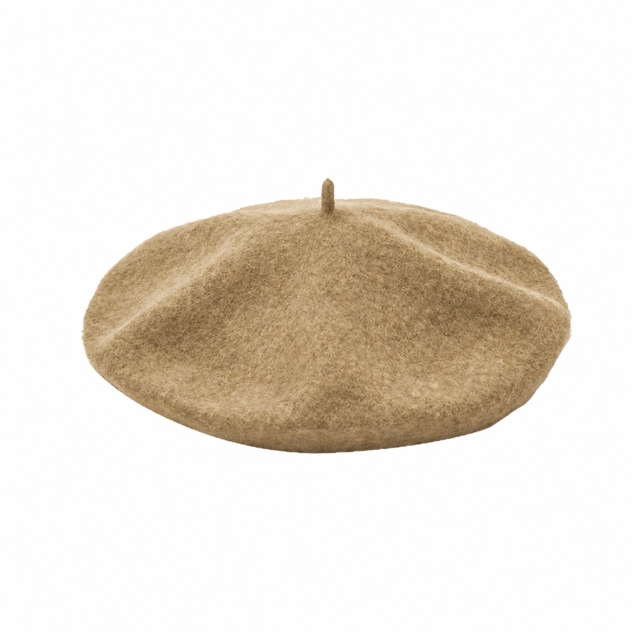 Polyester Vintage Beret Painter Hat — Khaki Beige
