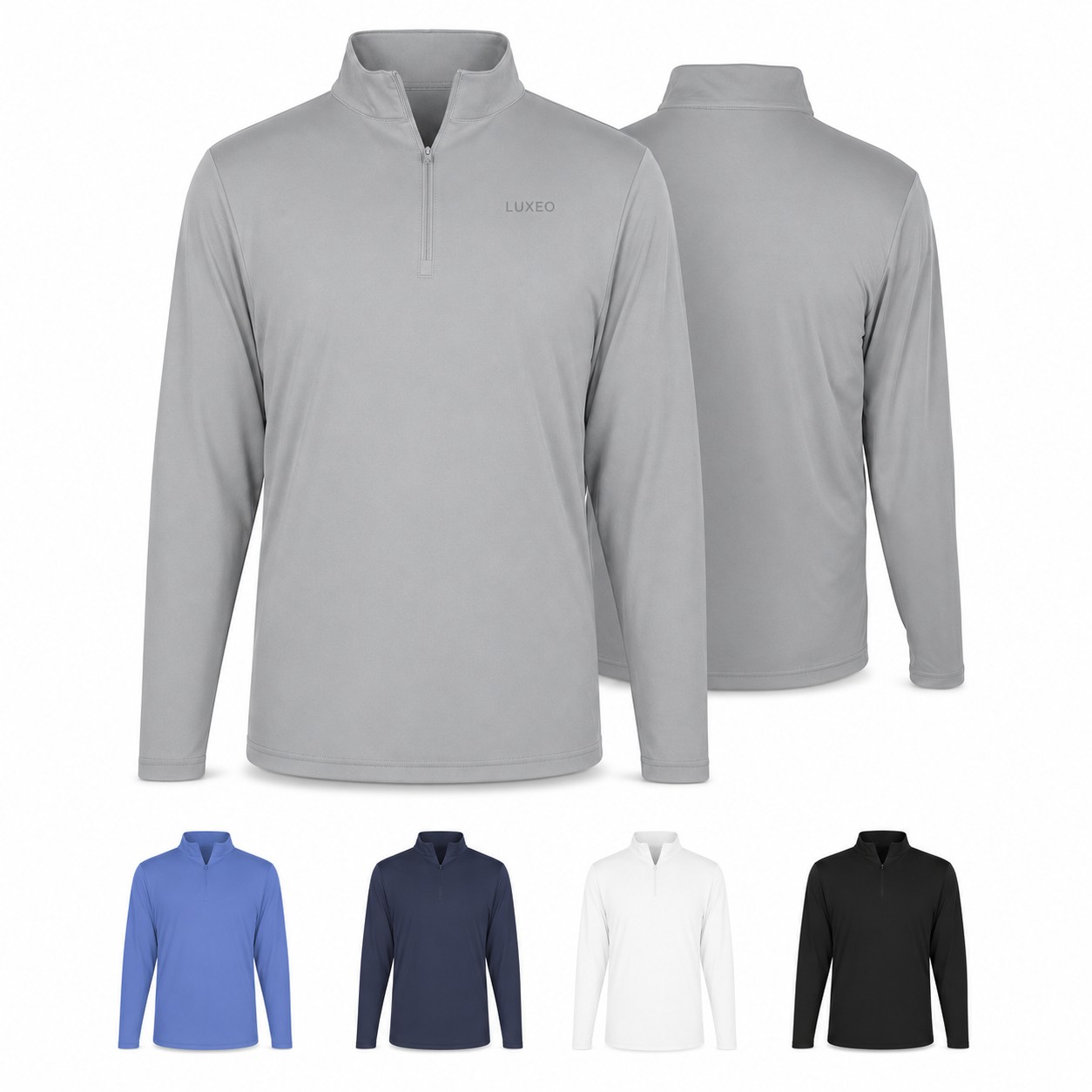 Polyester Jersey Quarter Zip Pullover