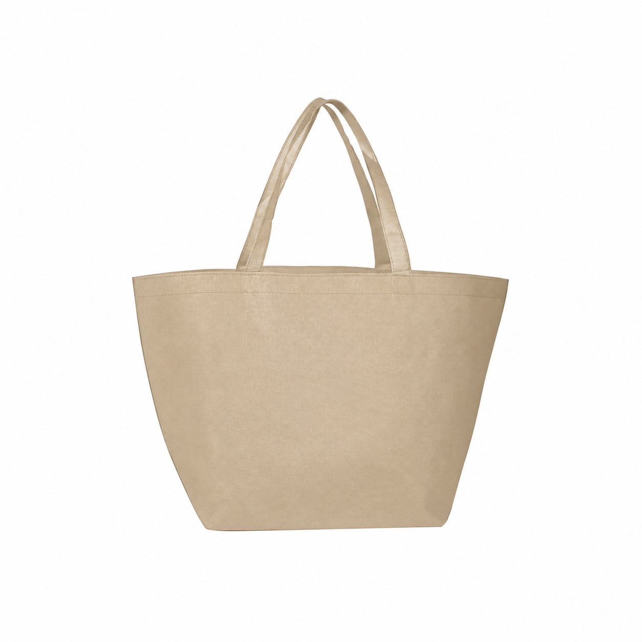 80GSM Non-Woven Tote Bag — Khaki Beige