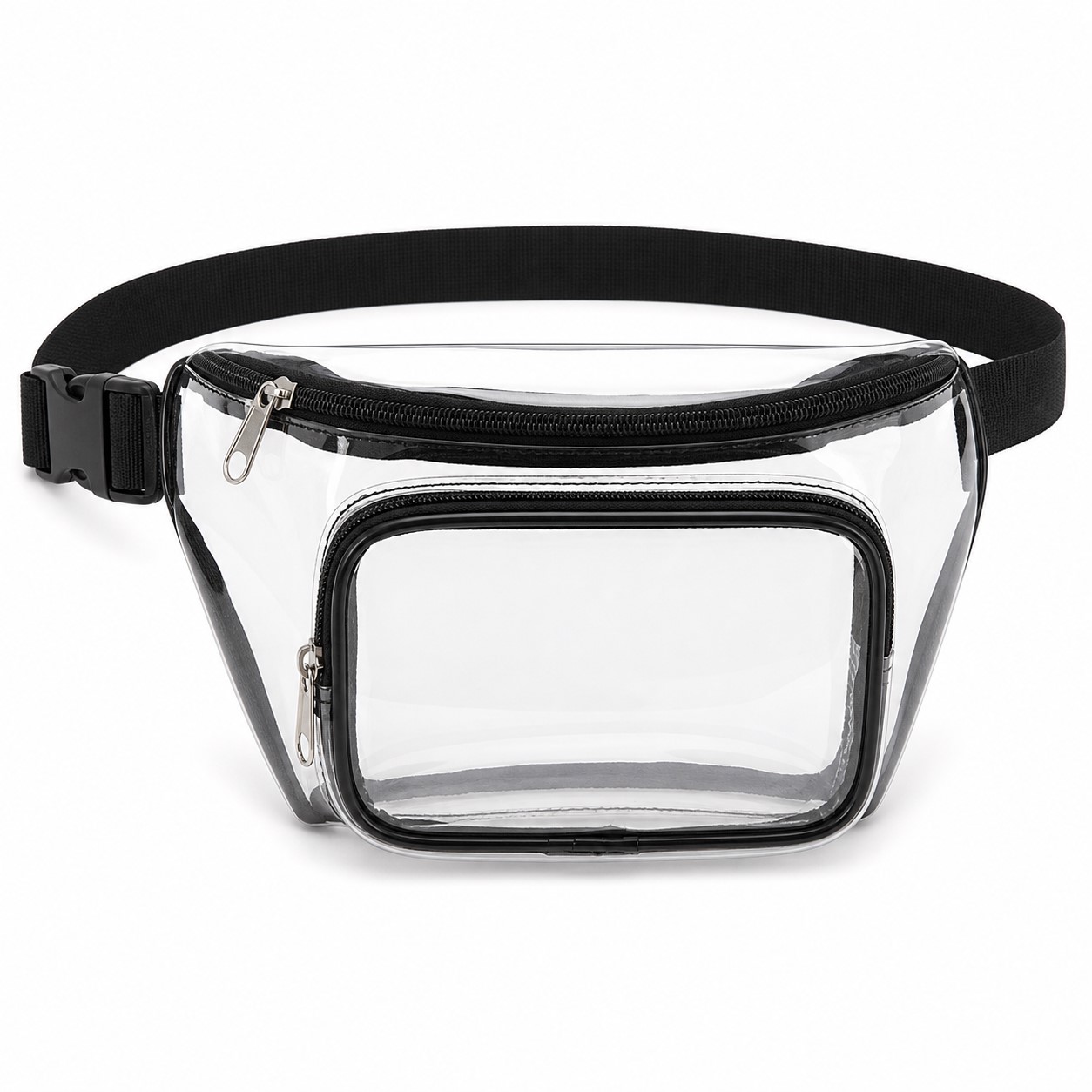 Dual Compartment Clear PVC Waist Pack — view 2