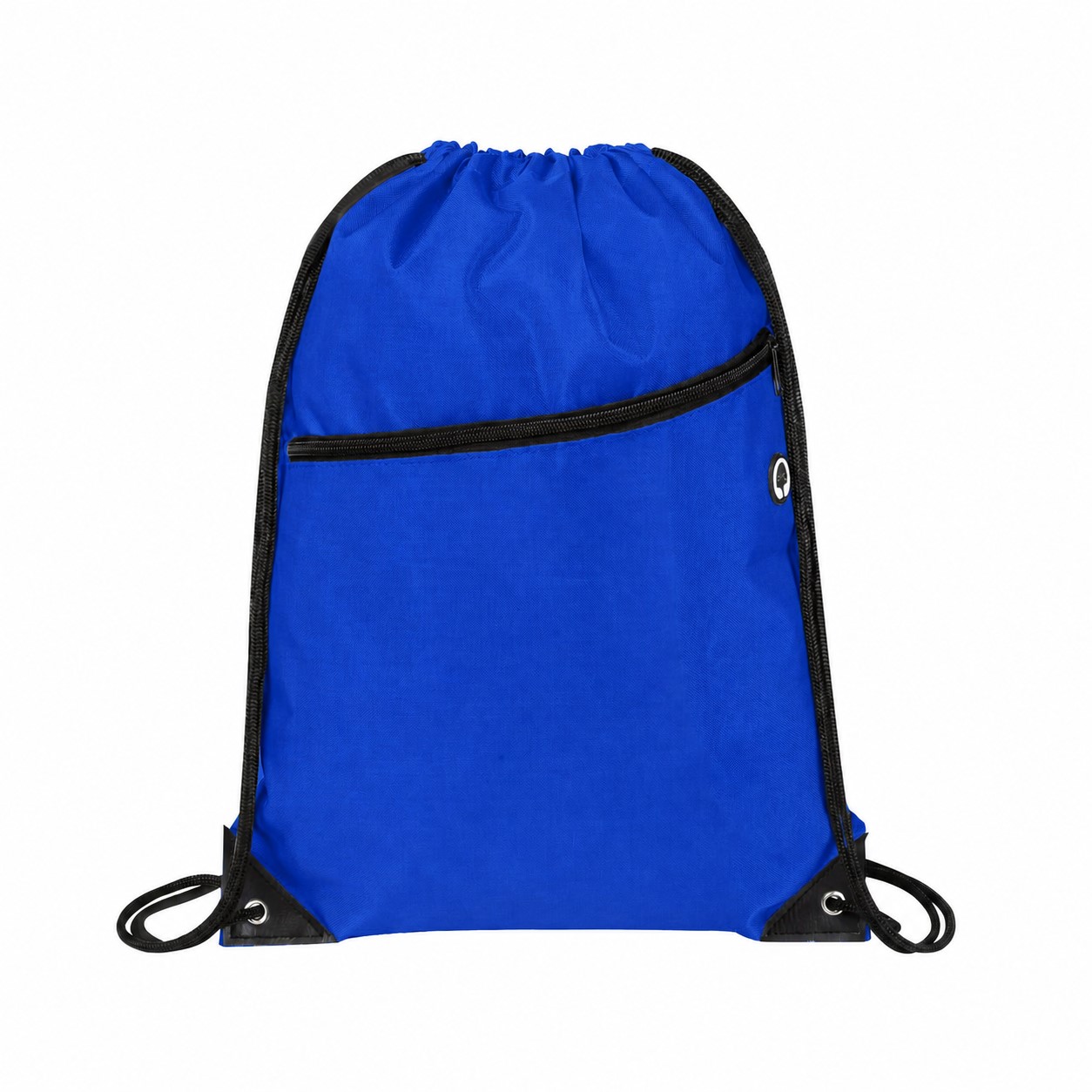 420D Polyester Drawstring Bag — Royal Blue