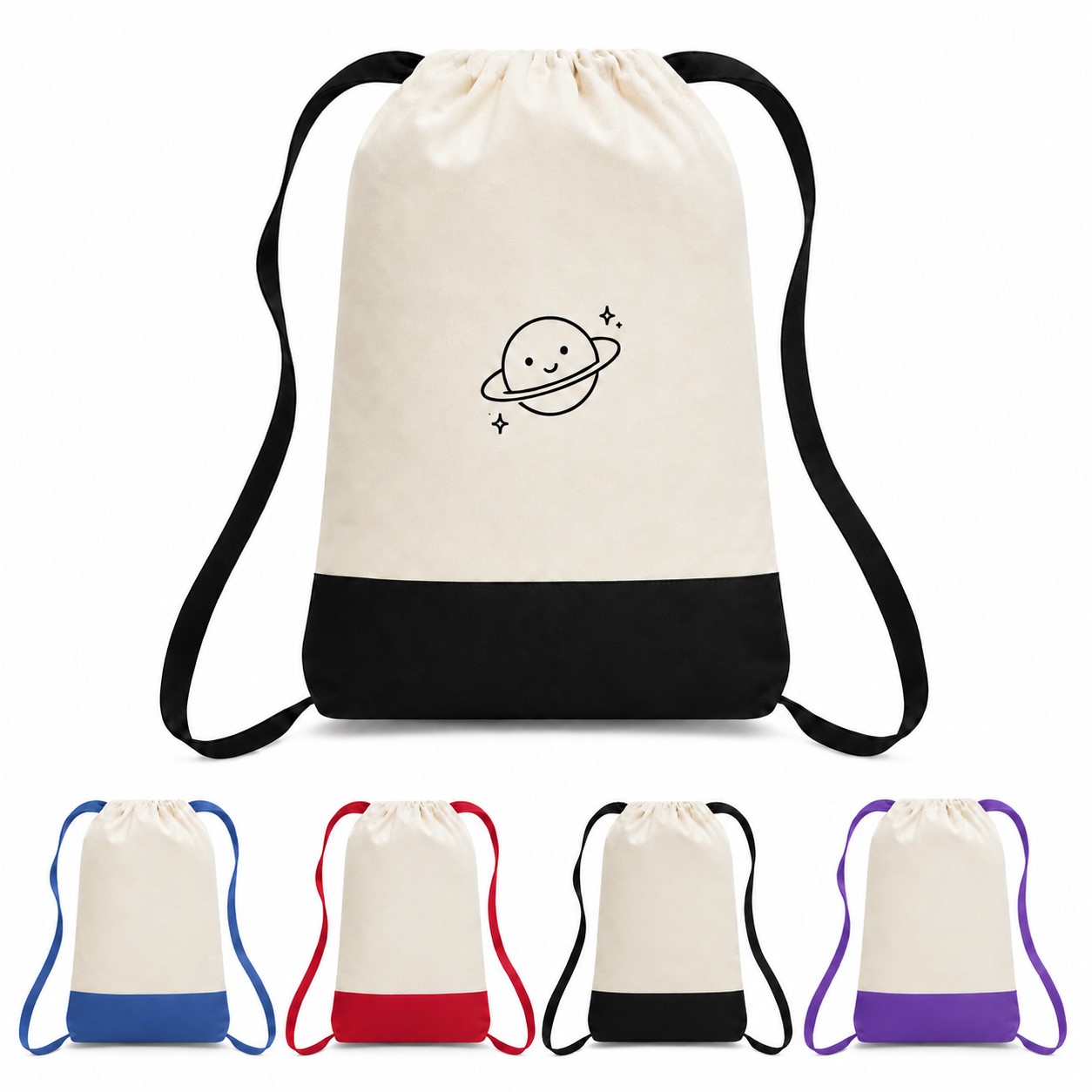 Two Tone Cotton Drawstring Sportpack