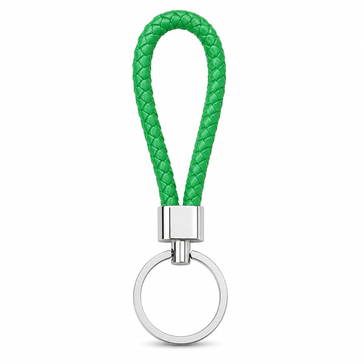 Woven Faux Leather Hand Loop Keychain — view 2