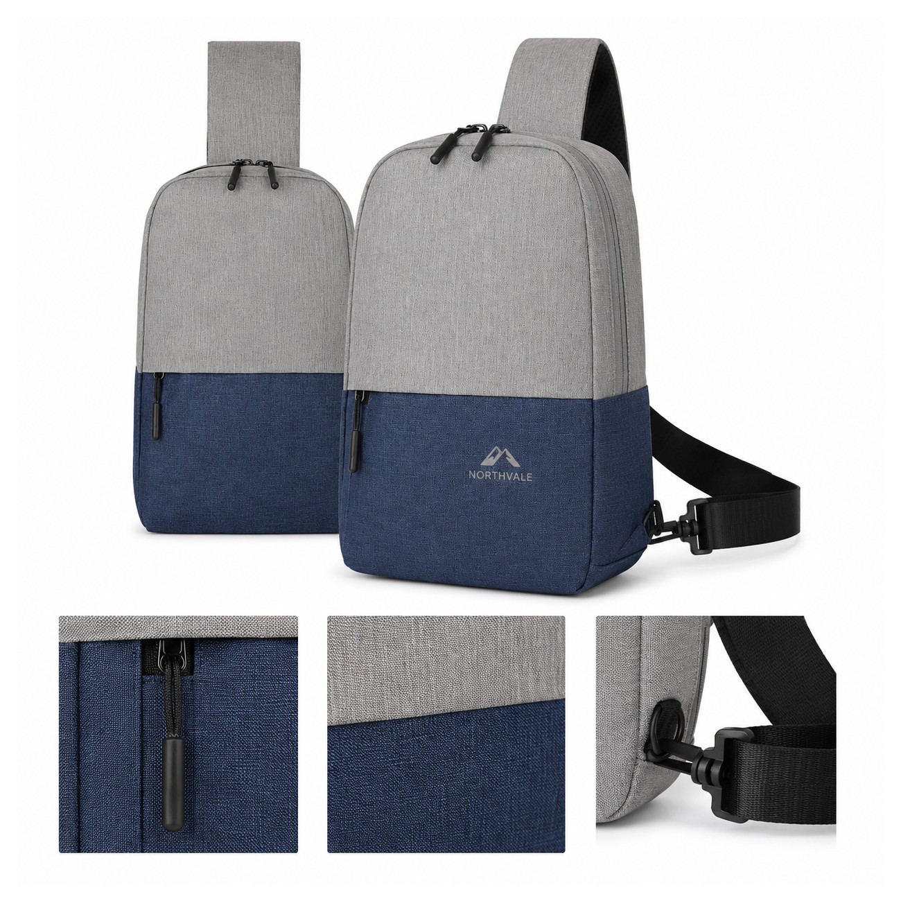 Padded Back Crossbody Sling Bag