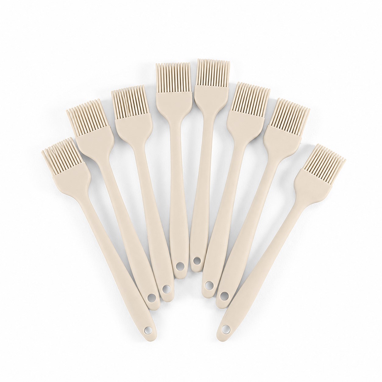 Silicone Basting Brush With Long Handle — Beige