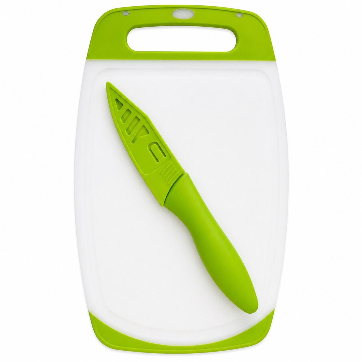 Polypropylene Cutting Board With Covered Paring Knife — view 2