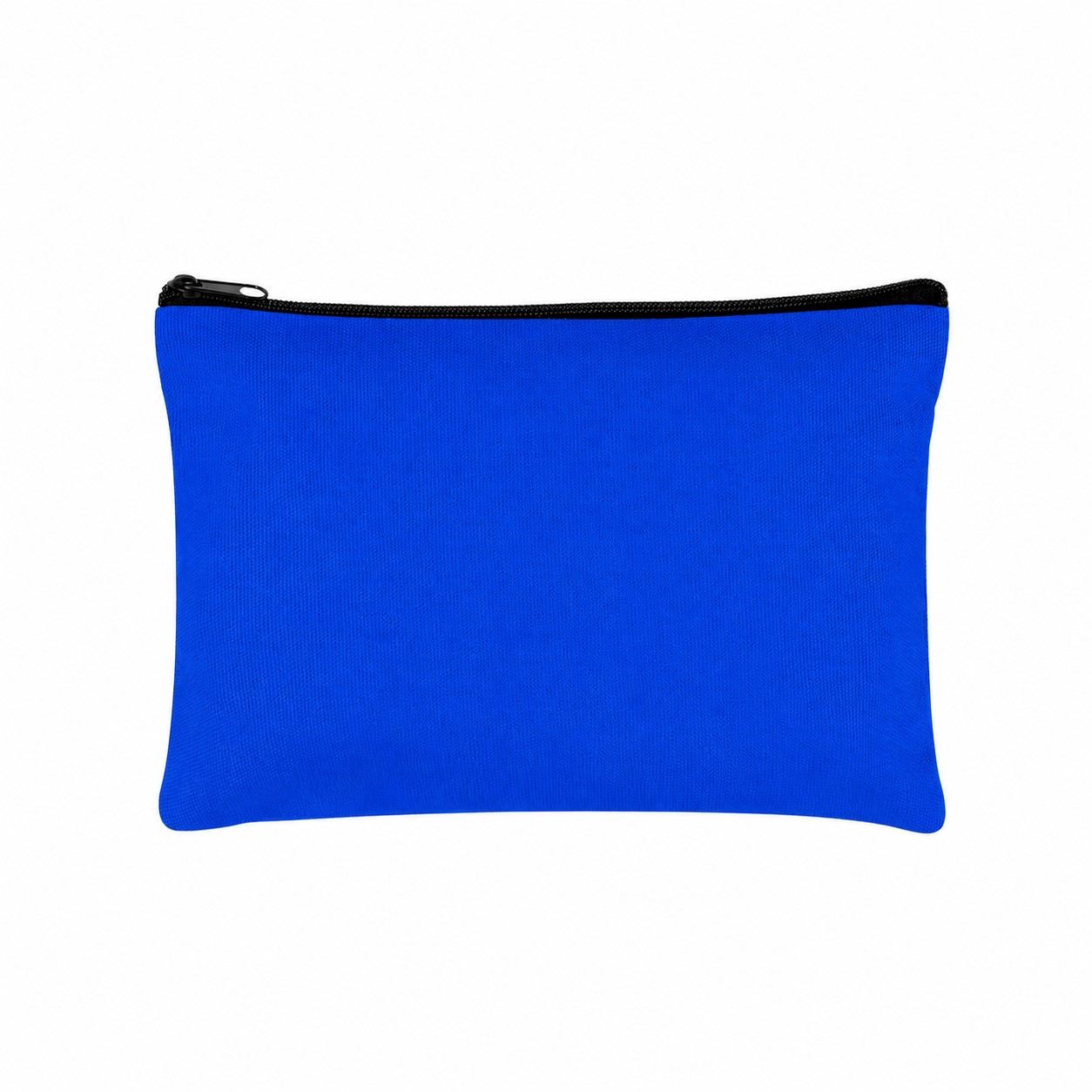 Canvas Zippered Storage Travel Pouch — Royal Blue