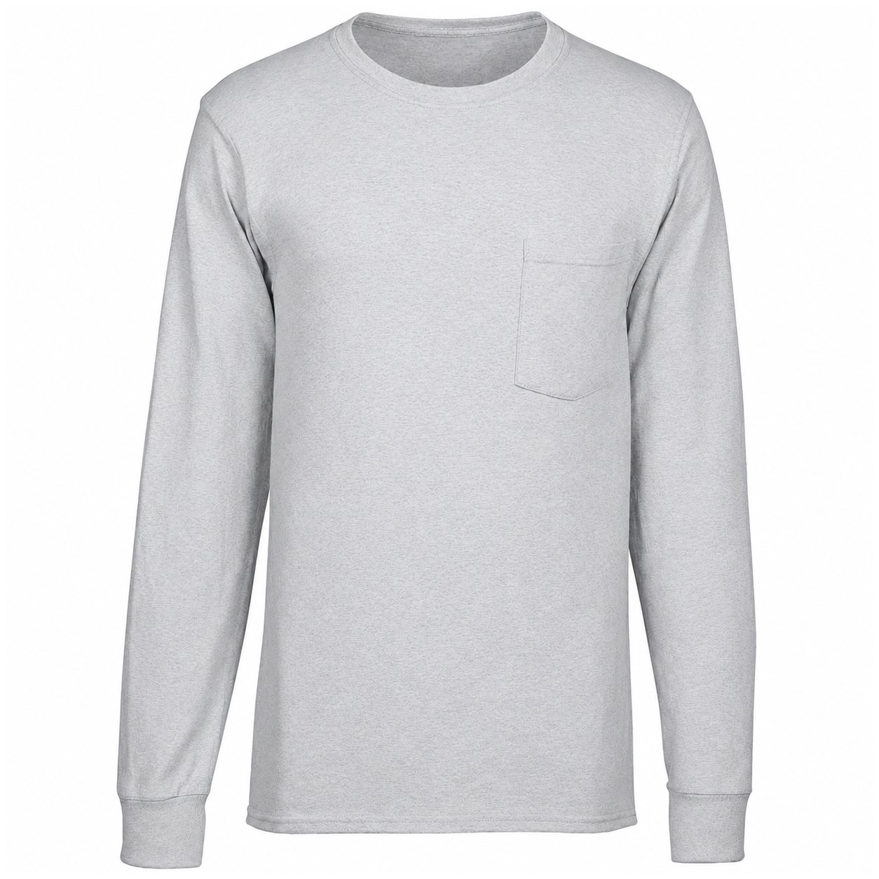 Workwear Pocket Long Sleeve Tee — Silver