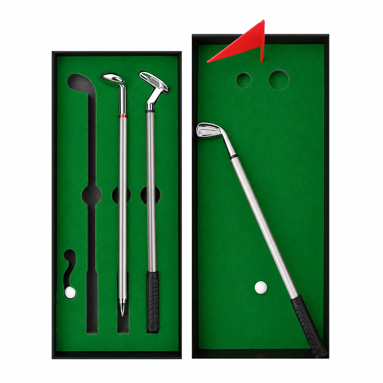 Desktop Golf Pen Gift Set — Green
