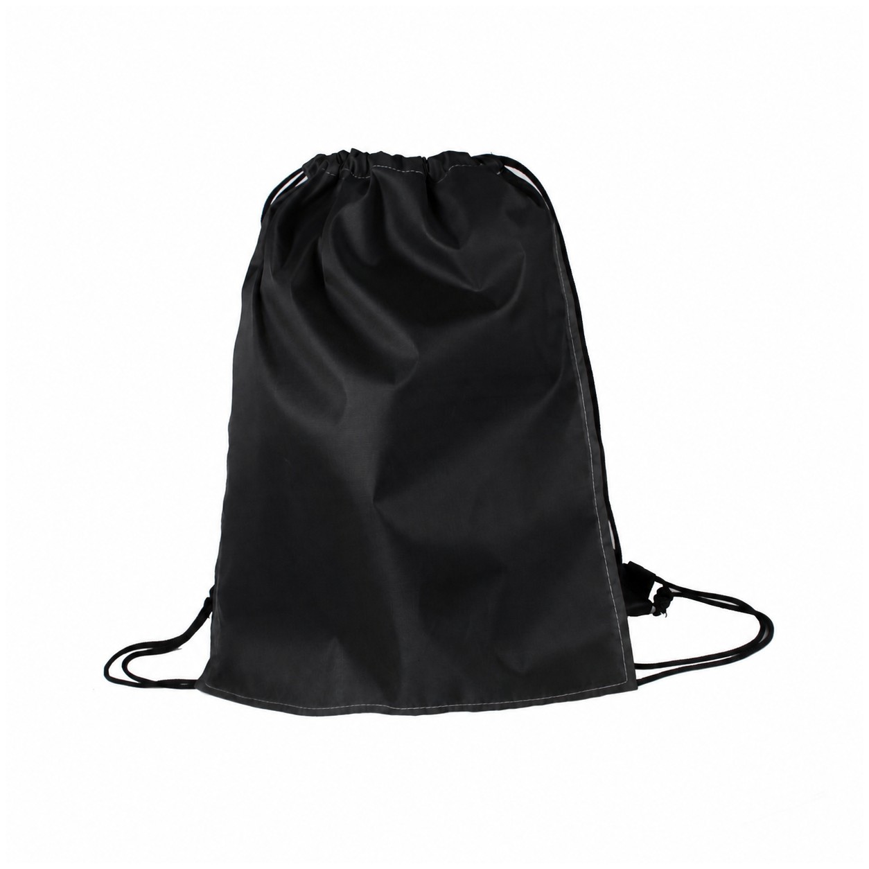Superhero Cape Drawstring Backpack — Black