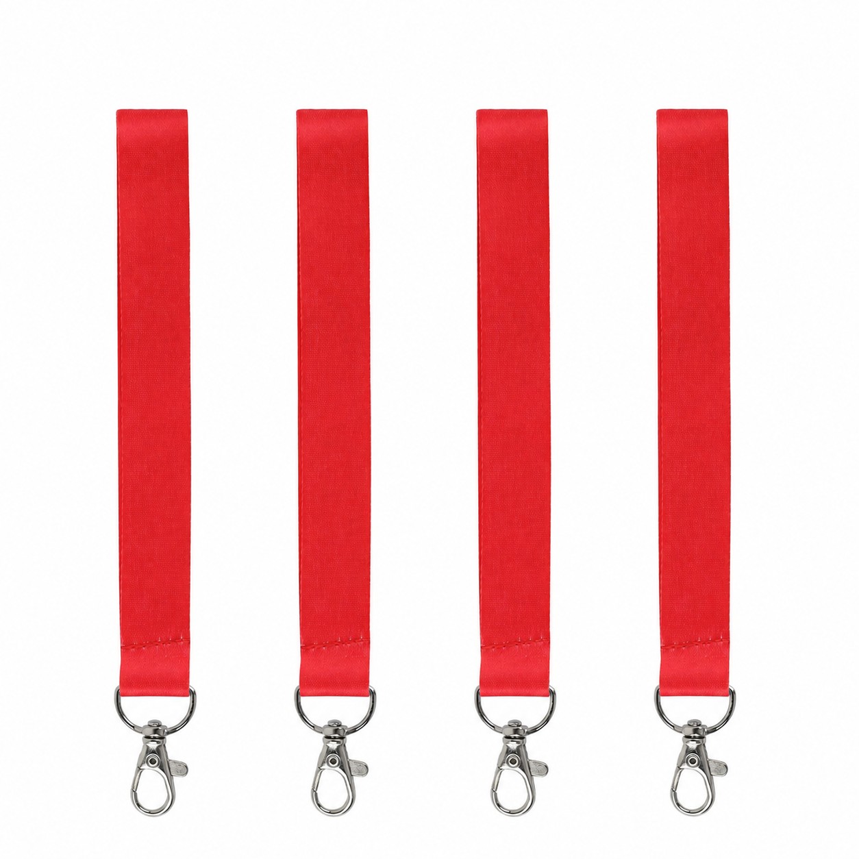 Polyester Wrist Keychain Strap — Red