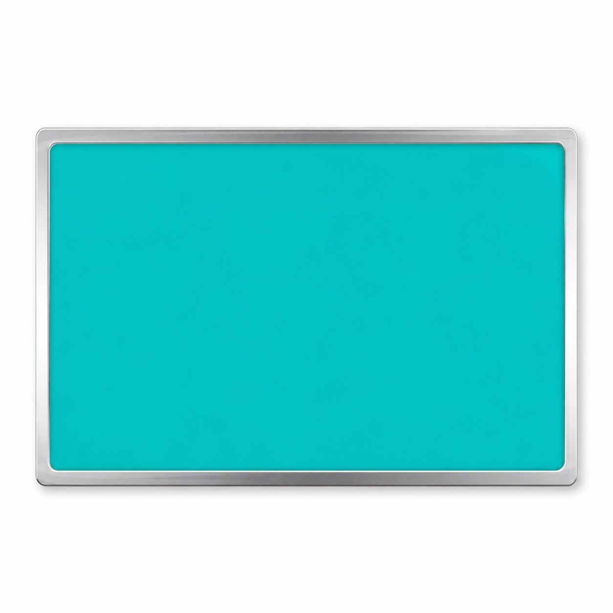 Rectangle Epoxy Dome Lapel Pin — view 2