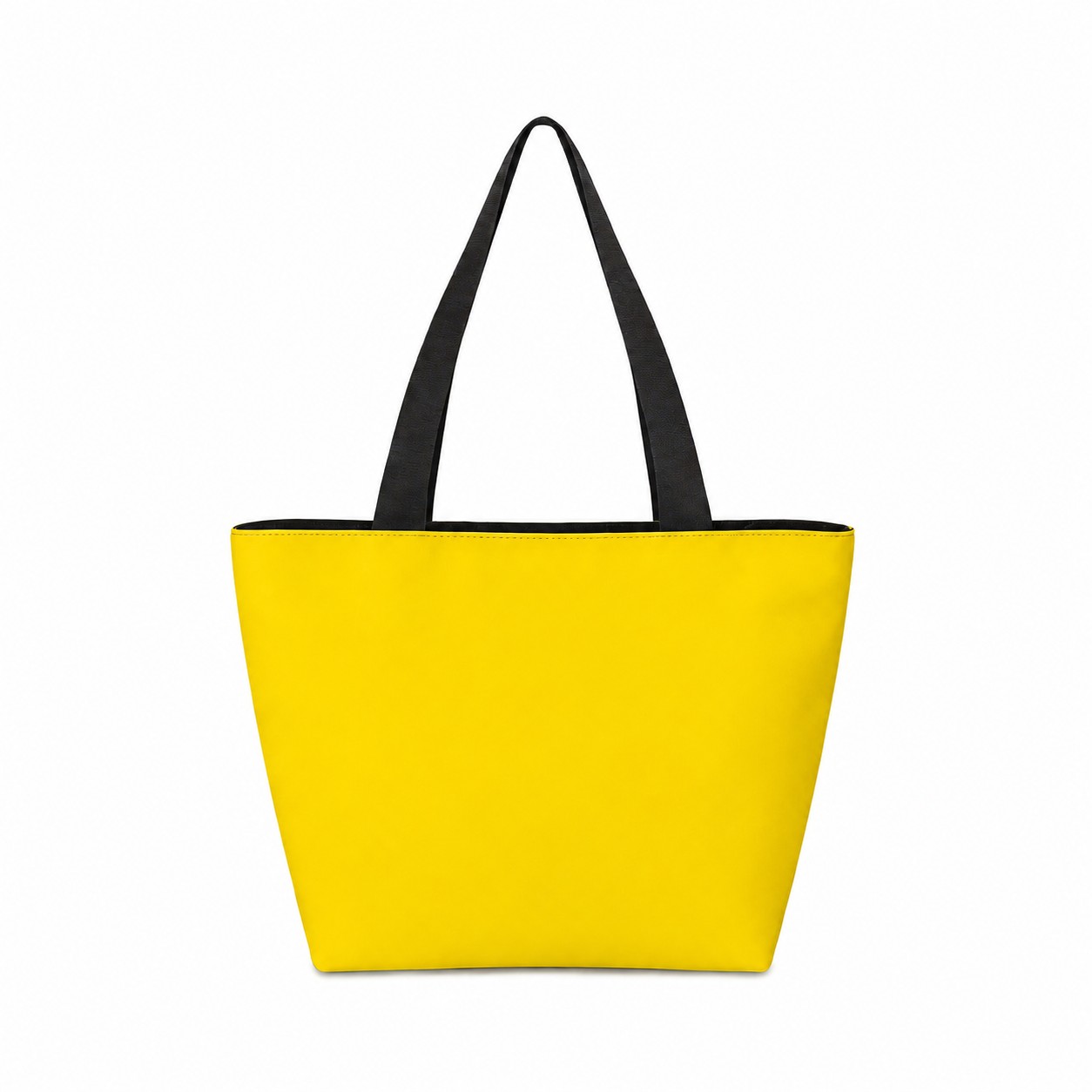 Polyester Everyday Carry Bag With Zipper — Yellow