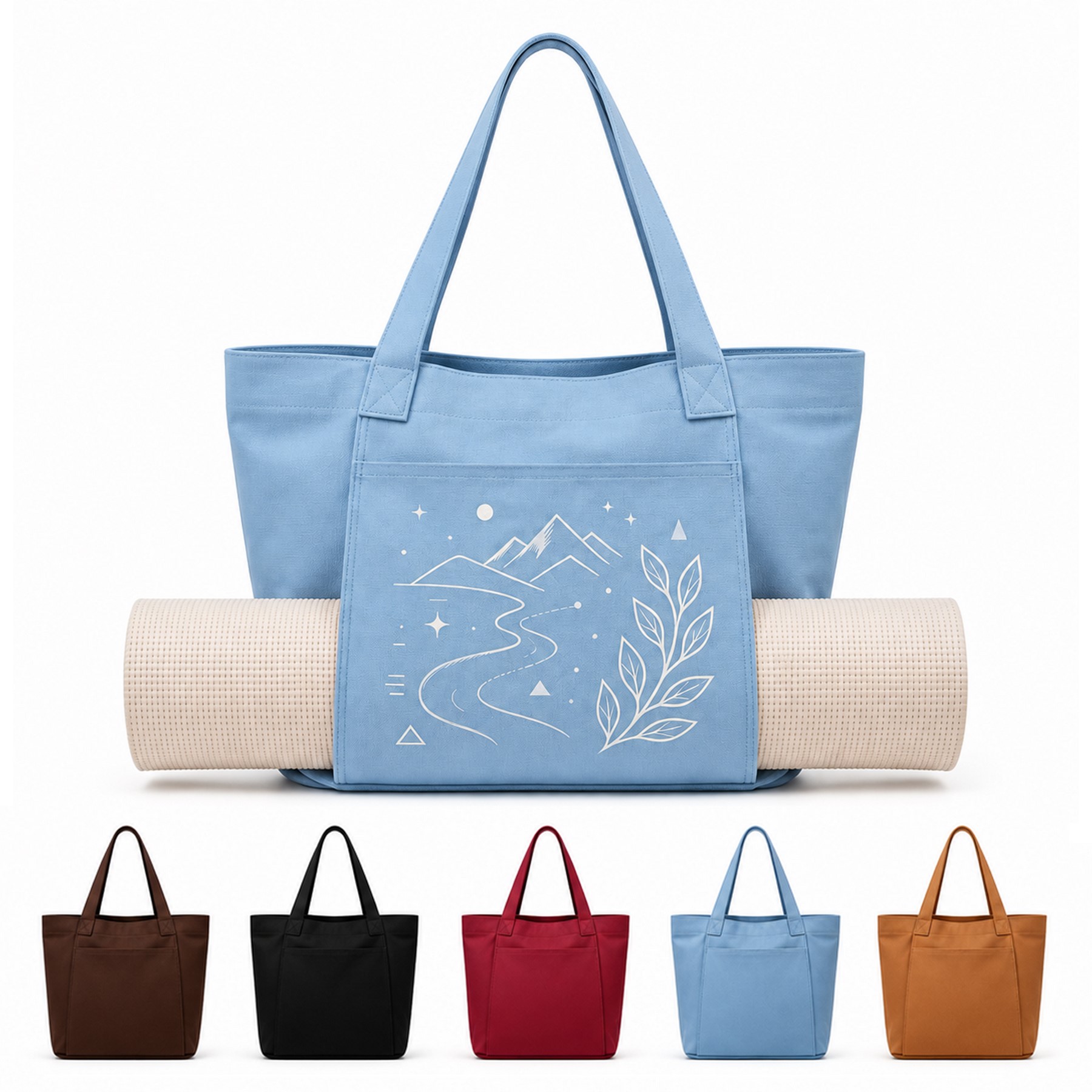 Canvas Yoga Mat Storage Tote
