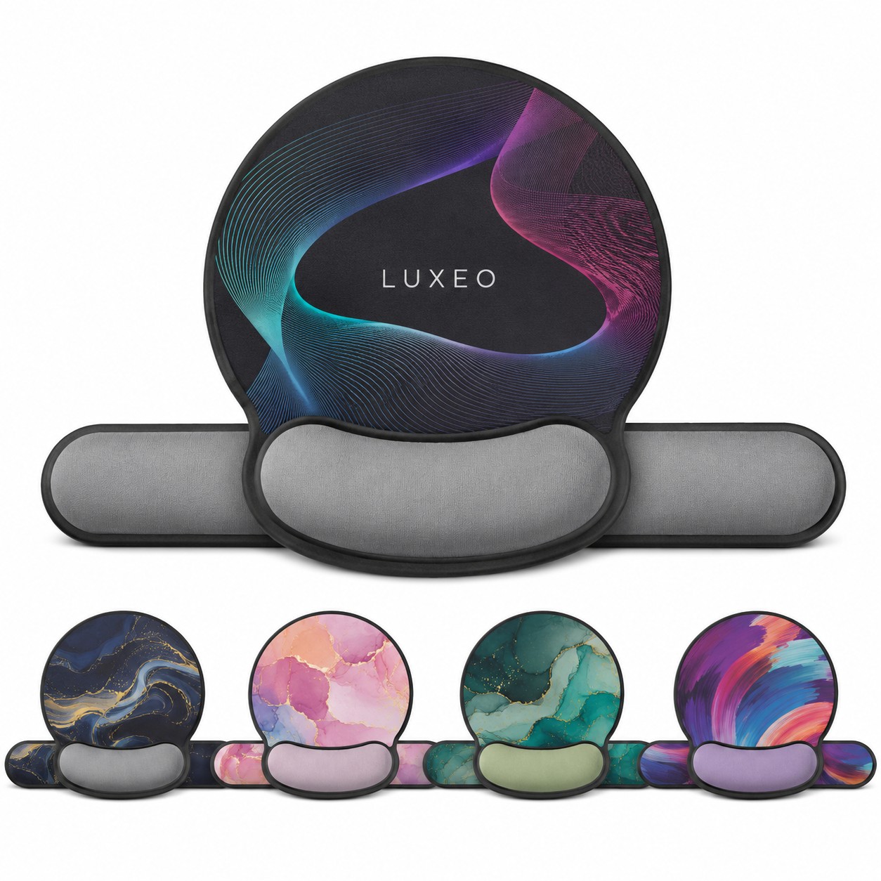 Ergonomic Mouse Pad Wrist Rest Set