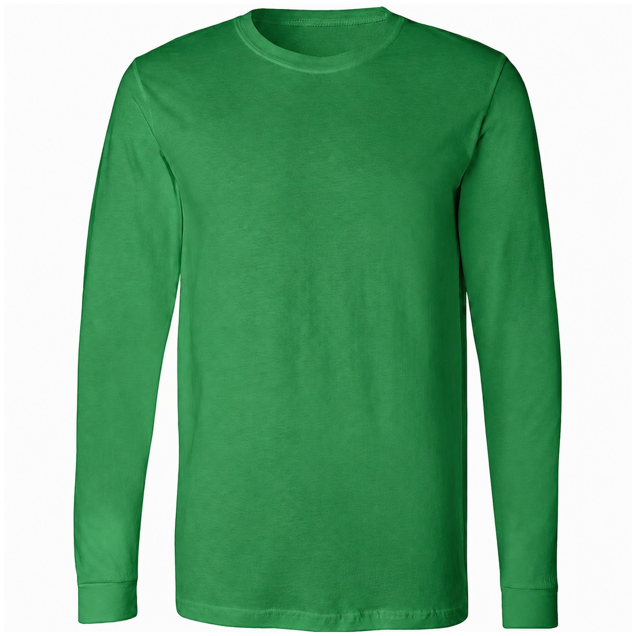 Men's Combed Cotton Long Sleeve Shirt — Green