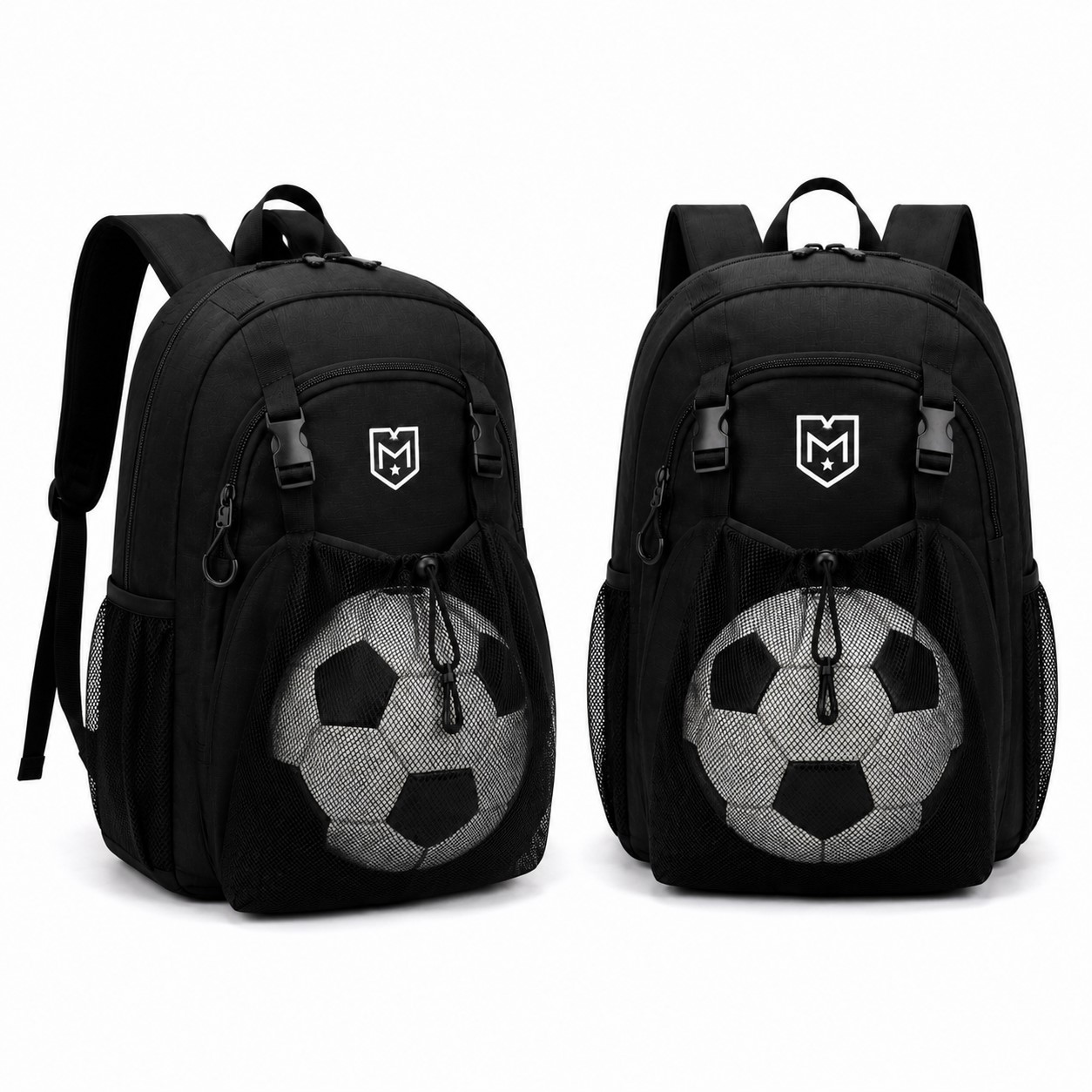 Oxford Soccer Ball Backpack With Mesh Holder