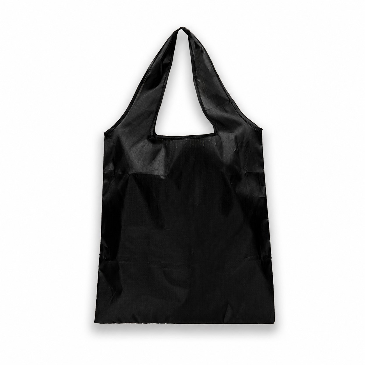 Oxford Cloth Foldable Shopping Tote — Black