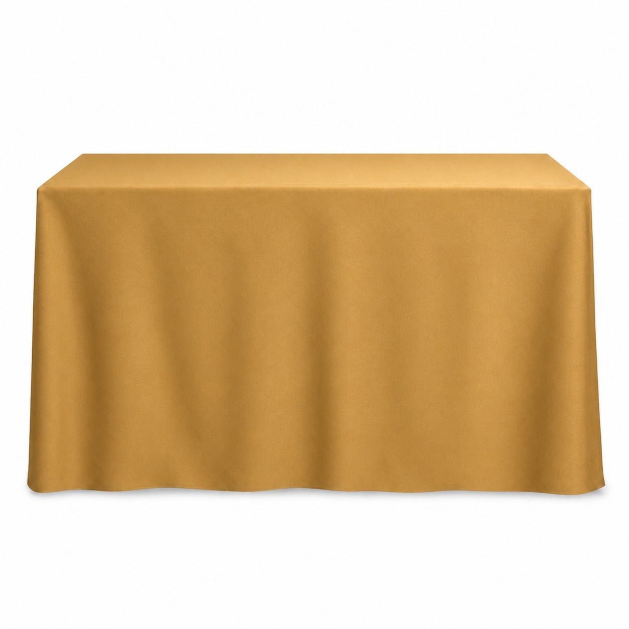Eight Foot Elastic Fabric Table Cover — Bronze Gold