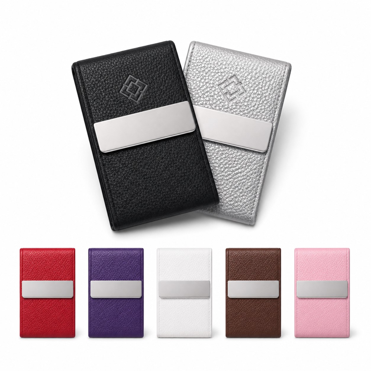 Textured PU Business Card Holder